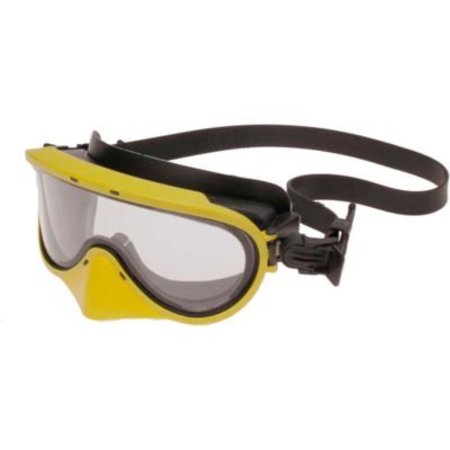 PAULSON MFG Paulson Chemical Goggles Silicone Frame and Strap, Noseguard, Polycarbonate Lens,  510-CDN